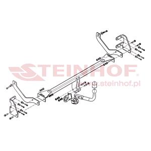 Tow Bars And Hitches, Steinhof Towbar (fixed with 2 bolts) for Peugeot 508, 2010 2014, Steinhof