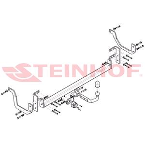 Tow Bars And Hitches, Steinhof Towbar (fixed with 2 bolts) for Peugeot 508 SW, 2010 Onwards, Steinhof