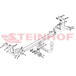 Tow Bars And Hitches, Steinhof Towbar (fixed with 2 bolts) for Peugeot 2008, 2013 Onwards, Steinhof