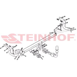Tow Bars And Hitches, Steinhof Automatic Detachable Towbar (horizontal system) for Peugeot 2008, 2013 Onwards, Steinhof