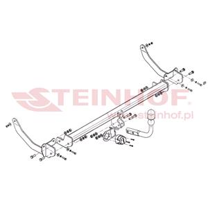 Tow Bars And Hitches, Steinhof Towbar (fixed with 2 bolts) for Peugeot 308 SW, 2007 2013, Steinhof