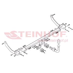 Tow Bars And Hitches, Steinhof Automatic Detachable Towbar (horizontal system) for Peugeot 308 SW, 2007 2013, Steinhof