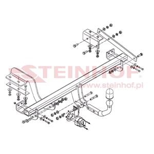 Tow Bars And Hitches, Steinhof Towbar (fixed with 2 bolts) for Peugeot 3008, 2009 2016, Steinhof