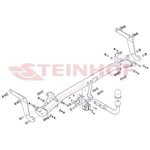 Tow Bars And Hitches, Steinhof Towbar (fixed with 2 bolts) for Peugeot 3008 SUV, 2016 Onwards, Steinhof