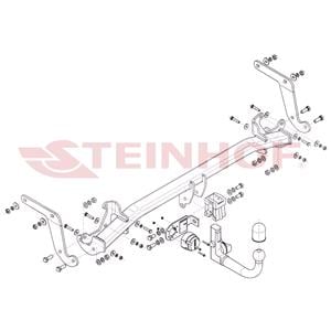 Tow Bars And Hitches, Steinhof Automatic Detachable Towbar (vertical system) for Peugeot 3008 SUV, 2016 Onwards, Steinhof
