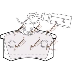 Brake Pads, APEC Rear Brake Pads (Full set for Rear Axle)   PAD1157, APEC