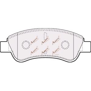 Brake Pads, APEC Front Brake Pads (Full set for Front Axle)   PAD1198, APEC