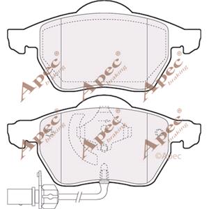Brake Pads, APEC Front Brake Pads (Full set for Front Axle)   PAD1234, APEC