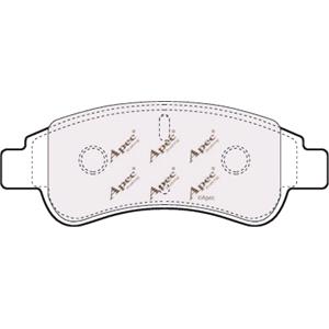 Brake Pads, APEC Front Brake Pads (Full set for Front Axle)   PAD1269, APEC
