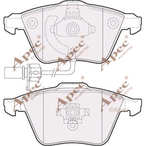 Brake Pads, APEC Front Brake Pads (Full set for Front Axle)   PAD1355, APEC