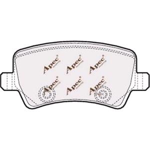 Brake Pads, APEC Rear Brake Pads (Full set for Rear Axle)   PAD1566, APEC