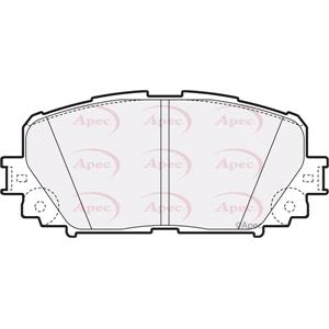 Brake Pads, APEC braking Front Brake Pads (Full set for Front Axle), APEC