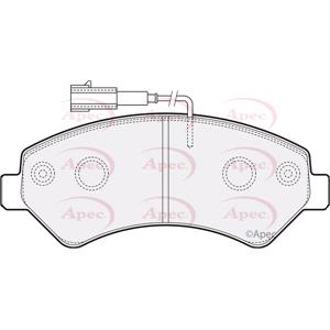 Brake Pads, APEC Front Brake Pads (Full set for Front Axle)   PAD1575, APEC