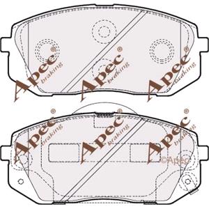 Brake Pads, APEC Front Brake Pads (Full set for Front Axle)   PAD1617, APEC
