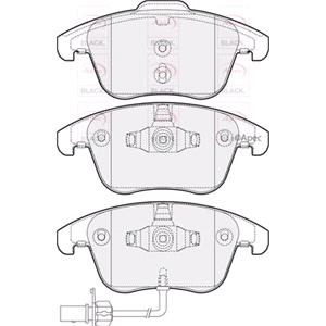 Brake Pads, APEC BLACK Front Brake Pads (Full set for Front Axle), APEC