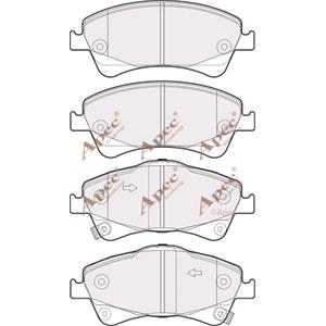 Brake Pads, APEC Front Brake Pads (Full set for Front Axle)   PAD1707, APEC
