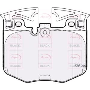 Brake Pads, APEC BLACK Front Brake Pads (Full set for Front Axle)   PAD2147B, APEC