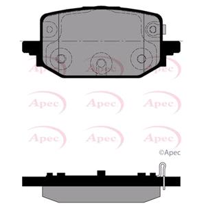 Brake Pads, APEC Rear Brake Pads (Full set for Rear Axle)   PAD2489, APEC