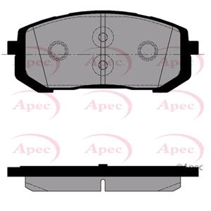 Brake Pads, APEC Front Brake Pads (Full set for Front Axle)   PAD2589, APEC