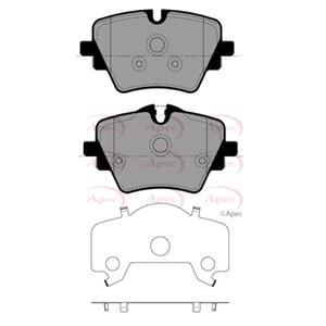 Brake Pads, APEC Front Brake Pads (Full set for Front Axle)   PAD2651, APEC