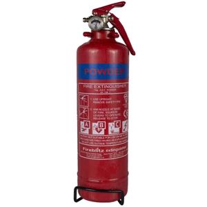 Site Safety, ABC Dry Powder Fire Extinguisher with Gauge   1kg, FIREBLITZ