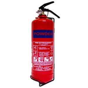 Site Safety, ABC Dry Powder Fire Extinguisher with Gauge   2kg, FIREBLITZ