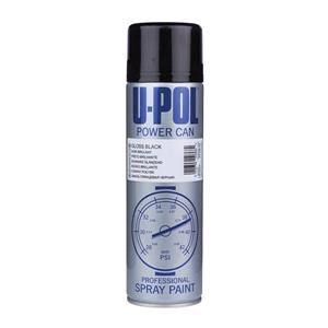 Paints, POWER CAN Top Coat   Gloss Black   500ml, U POL