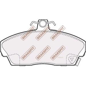 Brake Pads, BrakeFit (APEC Blue) Front Brake Pads (Full set for Front Axle)   PD3011, BrakeFit