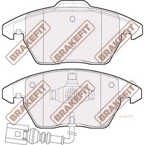 Brake Pads, BrakeFit (APEC Blue) Front Brake Pads (Full set for Front Axle), BrakeFit