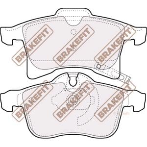 Brake Pads, BrakeFit (APEC Blue) Front Brake Pads (Full set for Front Axle)   PD3078, BrakeFit