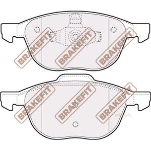 Brake Pads, BrakeFit (APEC Blue) Front Brake Pads (Full set for Front Axle)   PD3082, BrakeFit