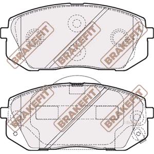 Brake Pads, BrakeFit (APEC Blue) Front Brake Pads (Full set for Front Axle)   PD3234, BrakeFit