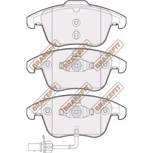 Brake Pads, BrakeFit (APEC Blue) Front Brake Pads (Full set for Front Axle), BrakeFit