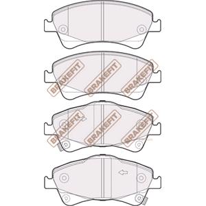 Brake Pads, BrakeFit (APEC Blue) Front Brake Pads (Full set for Front Axle)   PD3260, BrakeFit