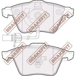 Brake Pads, BrakeFit (APEC Blue) Front Brake Pads (Full set for Front Axle)   PD3317, BrakeFit