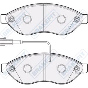 Brake Pads, BrakeFit (APEC Blue) Front Brake Pads (Full set for Front Axle)   PD3354, BrakeFit