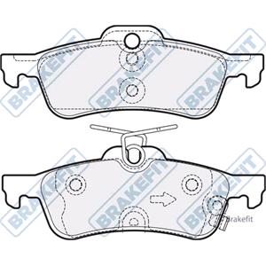 Brake Pads, BrakeFit (APEC Blue) Rear Brake Pads (Full set for Rear Axle), BrakeFit