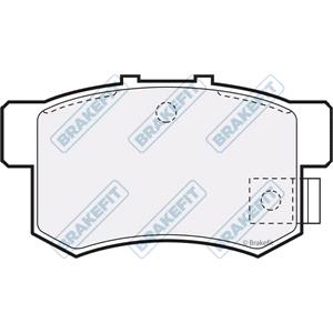 Brake Pads, BrakeFit (APEC Blue) Rear Brake Pads (Full set for Rear Axle)   PD3433, BrakeFit