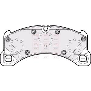 Brake Pads, APEC Front Brake Pads (Full set for Front Axle)   PD3847, APEC