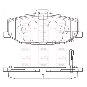 Brake Pads, APEC Front Brake Pads (Full set for Front Axle)   PD3991, APEC