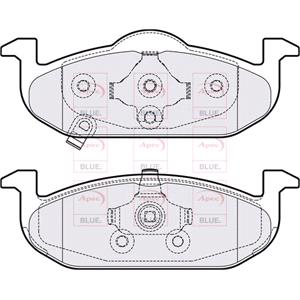 Brake Pads, APEC Front Brake Pads (Full set for Front Axle)   PD4251, APEC