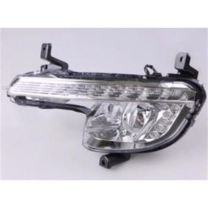 Lights, Left Front Fog / Indicator Lamp (With DRL, Takes H8 / PY1W / P13W Bulbs) for Peugeot 508 2011 on, 