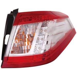 Lights, Right Rear Lamp (Estate Model Only, Outer On Quarter Panel, LED, Supplied With Bulbholder And Bulbs, Original Equipment) for Peugeot 508 SW 2011 on, 