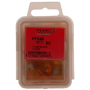 Fuses, Fuses   Standard Blade   5A   Pack Of 50, PEARL CONSUMABLES