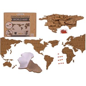 Gifts, World Map Puzzle Pinboard   Cork, OOTB