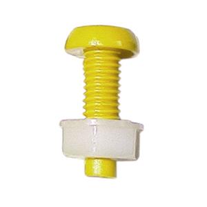 Maintenance, Number Plate Screws & Nuts   Yellow   Pack of 50, PEARL CONSUMABLES