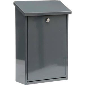 Post Boxes, All Weather Wall Mounted Post Box   Grey, 