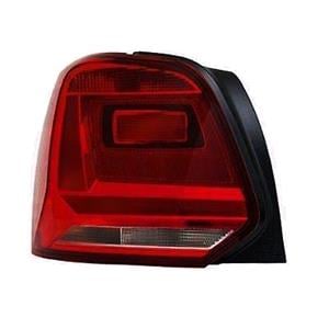Lights, Left Rear Lamp (Dark Red, Supplied Without Bulbholder) for Volkswagen Polo 2014 on, 