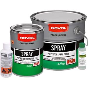 Body Repair and Preparation, Spray   Polyester Spray Filler, 2.7 Litre, Novol