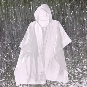Camping Equipment, Clear Plastic Disposable Poncho   One Size, Lampa